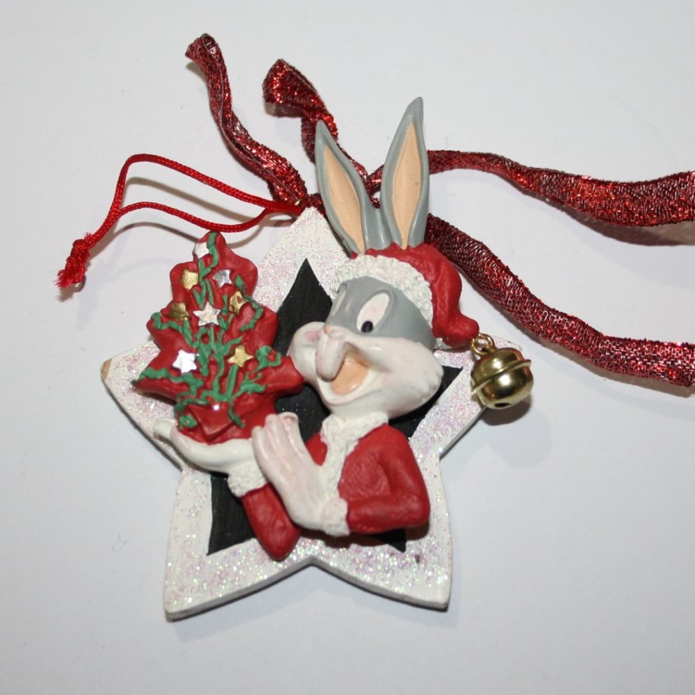 🐰✨ Bugs Bunny Star Ornament · 1996 Edition · 3.5" Tall
